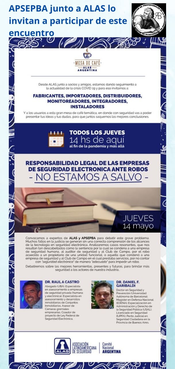 Exposición conjunta ALAS-APSEPBA sobre 